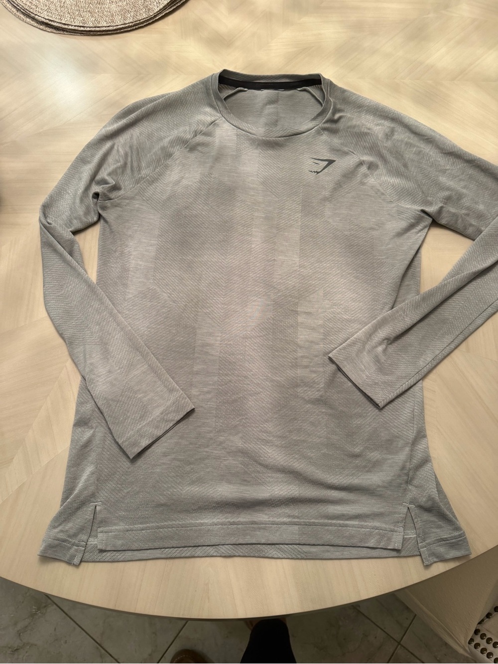 Gymshark Men’s Crewneck Long Sleeve Sweater - Light Gray